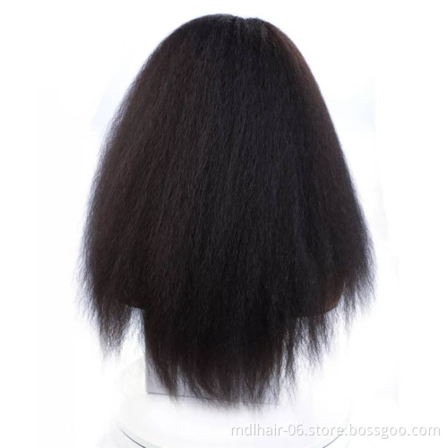 Brazilian Hair Wigs Headband wig Kinky Straight Wholesale Human Hair Vendors Raw Natural Hair Wig